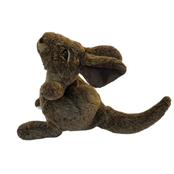 Folkmanis Brown Kangaroo Plush Hand Puppet 10" Soft Toy  Kids & Collectors - Picture 1 of 4